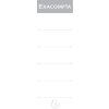 Hrebeňové štítky Exacompta 80 mm biele 185x56 mm balenie 10 kusov