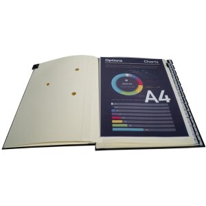 Exacompta organizér priečinok s pružným plisovaným chrbtom 26 priečinkov A-Z DIN A4 čierny