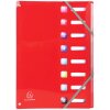 Exacompa organizér s pružným chrbtom 8 priehradiek DIN A4 Iderama assorted