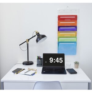 Závesný priečinok Crystal so 6 priehradkami DIN A4 transparentný