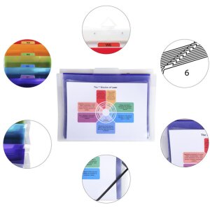 Závesný priečinok Crystal so 6 priehradkami DIN A4 transparentný