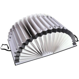 Exacompta 61550B Zakladač A-Z 20 priehradiek čierny DIN A4 recyklovaný kartón