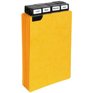 Exacompta 13748E Rozdeľovače s okennými záložkami 210x148mm čierne 25 balení