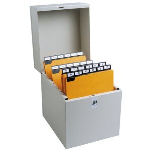 Exacompta kovový box na karty 175x135x210 mm...