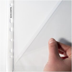 Exacompta 100 vreciek na brožúry, otvorené v hornej časti a po stranách, hladké, DIN A4