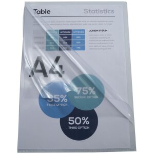 Exacompta 5950E balenie 50 hladkých zakladačov z PVC 180µ A4