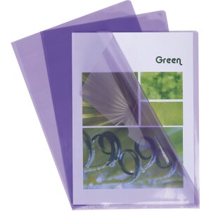 Exacompta 661205E 100 zakladačov PVC 130µ DIN A4 fialová