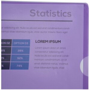 Exacompta 661205E 100 zakladačov PVC 130µ DIN A4 fialová