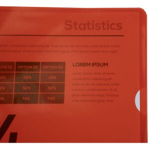 Exacompta vrecká na spisy 130µ DIN A4 červené 100 ks PVC hladké