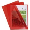 Exacompta vrecká na spisy 130µ DIN A4 červené 100 ks PVC hladké