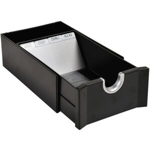 Exacompta kartotéka vizitky Exactive čierna 190x114x61 mm