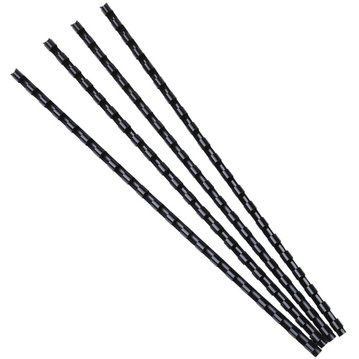 Exacompta 75101E 100 PVC špirál 6 mm čiernych na dokumenty A4/A3