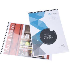 Exacompta 75201E 100 PVC špirál 8 mm čiernych pre DIN A4 a A3 na šírku