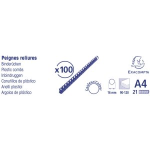 Exacompta box 100 špirál 16 mm PVC na väzbu A4 čierny