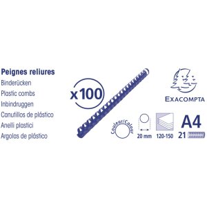 Exacompta 75601E PVC viazacie špirály 20 mm...