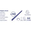Exacompta 75601E PVC viazacie špirály 20 mm pre DIN A4 21 krúžkov čierne 100 ks