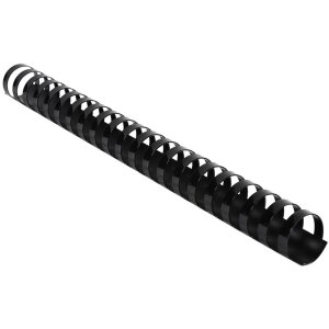 Exacompta 75701E špirály 25 mm PVC pre formát A4 A3 na šírku čierne 100 ks
