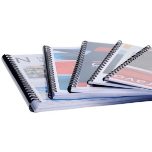 Exacompta 75901E Balenie 50 viazacích špirál 45 mm PVC pre DIN A4 čierna