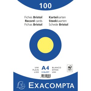 Exacompta indexové karty prázdne DIN A4 100...