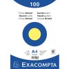 Exacompta indexové karty prázdne DIN A4 100 ks balené v zmršťovacom obale žlté