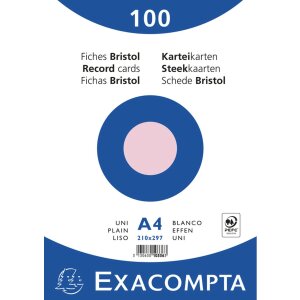 Exacompta indexové karty prázdne DIN A4 100...