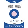 Exacompta indexové karty prázdne DIN A4 100 ks ružová