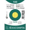 Exacompta indexové karty A7 linkované 100 ks žlté 74x105mm 205g/m²