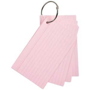 Exacompta 50 Flashcards s krúžkom lemovaným...