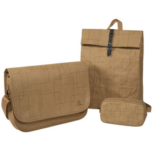 Exacompta papierová taška koženého vzhľadu 39x27x13cm Eterneco geometrické motívy