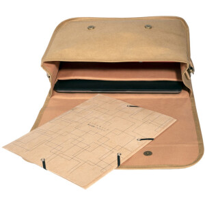 Exacompta papierová taška koženého vzhľadu 39x27x13cm Eterneco geometrické motívy