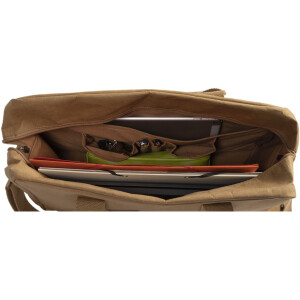 Exacompta taška 39x29x15cm papier kožený vzhľad Eterneco hnedá geometrické motívy