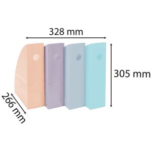 Exacompta 18296SETD Sada 4 pořadačov MAG-CUBE Aquarel rôznych farieb