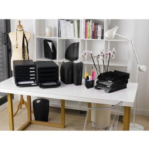 Exacompta 3104214D Zásuvkový box Big Box Plus 4 otvorené zásuvky lesklá čierna