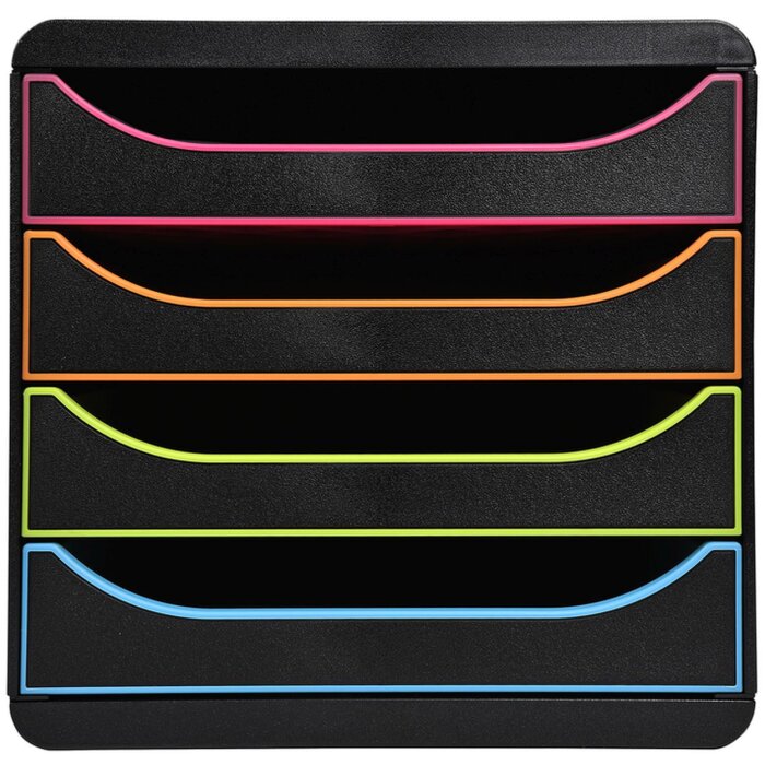 Exacompta zásuvkový box Big Box Plus Black Office Black-Harlequin