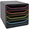 Exacompta zásuvkový box Big Box Plus Black Office Black-Harlequin
