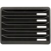 Exacompta 308714D Zásuvkový box Big Box Plus Horizon Black 5 zásuviek