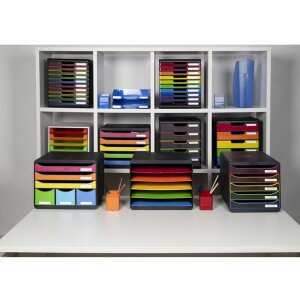 Exacompta 308798D Zásuvkový box Big Box Plus formát na šírku 5 zásuviek dúha