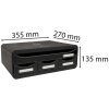 Exacompta 319714D TOOLBOX Úložný modul so 4 zásuvkami čierny lesklý