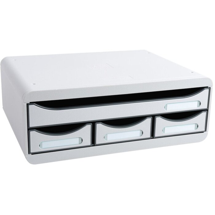 Exacompta 319740D TOOLBOX úložný modul 4 zásuvky svetlo šedá