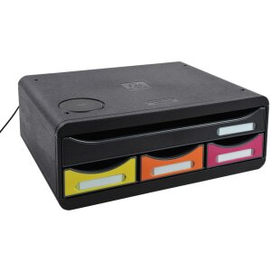 Exacompta TOOLBOX MINI 4 zásuvky Qi...