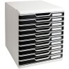 Exacompta zásuvkový box Modulo A4 Office 10 uzavretých zásuviek čierny
