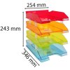 Exacompta sada 4 zásobníkov na listy COMBO MIDI Linicolor farby, rôzne A4+