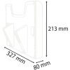 Exacompta prvok pre nástenný držiak brožúr A4 horizontálny Exacryl crystal