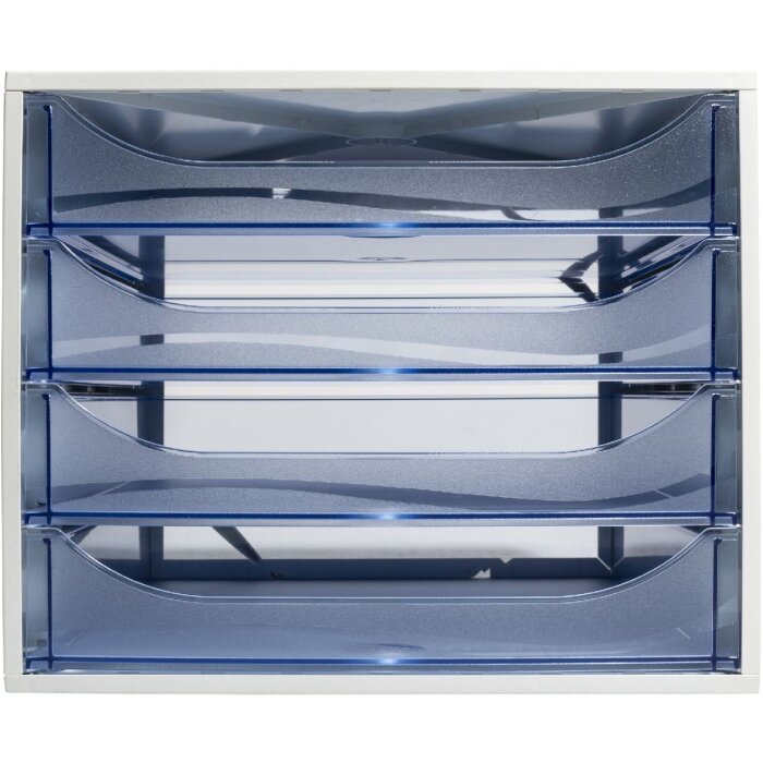 Exacompta 228610D ECOBOX zásuvkový box 4 zásuvky ľadovo modrá A4