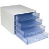 Exacompta 228610D ECOBOX zásuvkový box 4 zásuvky ľadovo modrá A4
