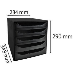 Exacompta ECOBOX zásuvkový box s 5...