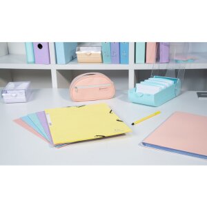 Exacompta 55533E Zakladač Aquarel A4, pastelovo zelená farba, drevotrieska 400g/m²