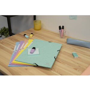 Exacompta priečinok Aquarel Colorspan elastický A4 400g/m² rôzne farby