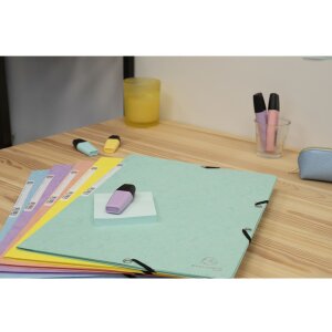 Exacompta priečinok Aquarel Colorspan elastický A4 400g/m² rôzne farby