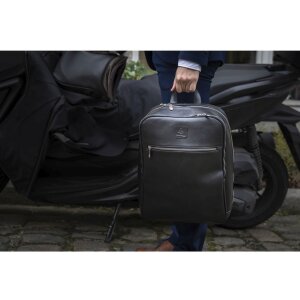 Exacompta 17637E Batoh na notebook kožený čierny vodoodpudivý 17 palcový Exactive